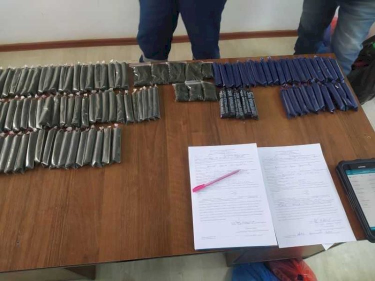 Екі сатушыдан 100 келіге жуық насыбай тәркіленді