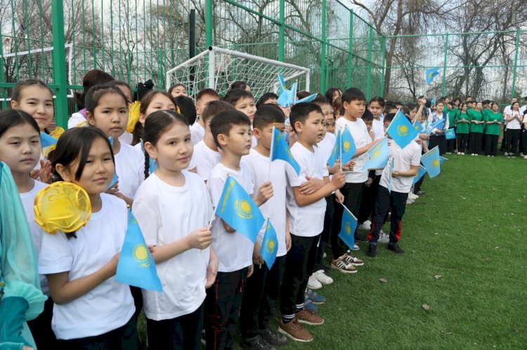 Спорт алаңы салынды