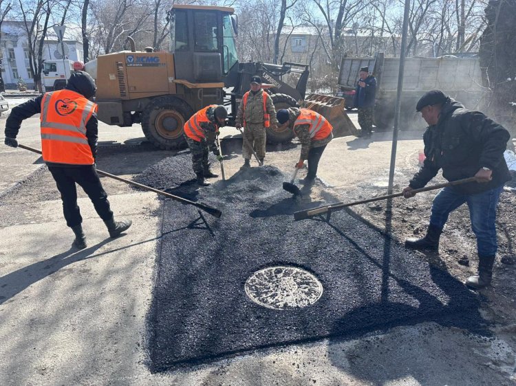 Алматыда жолды ағымдағы жөндеу басталады