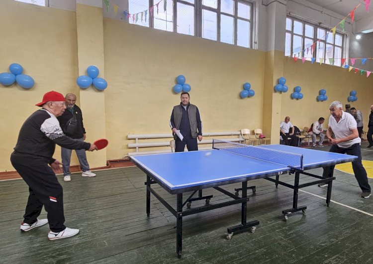 Үстел теннисінен ардагерлер чемпионаты өтті