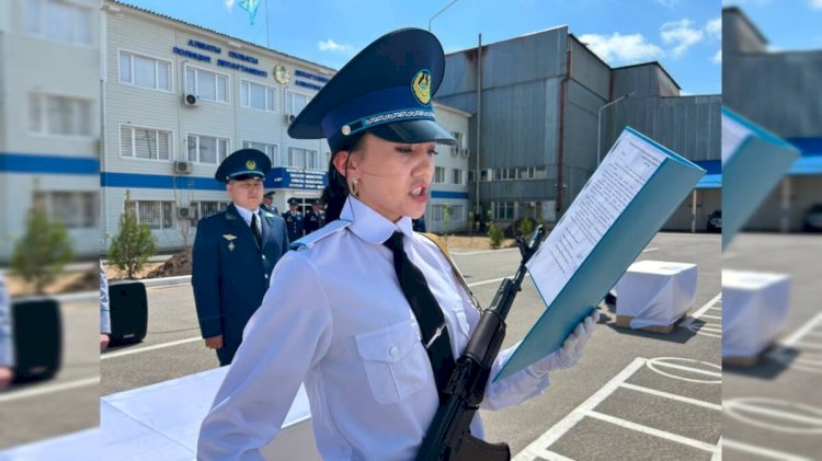 Алматы облысында 20 жас полиция қызметкері ант қабылдады