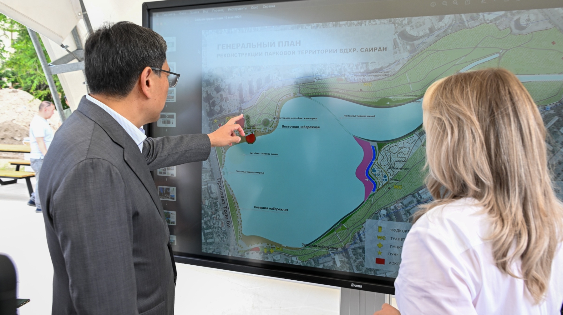 Абаттандырылған Сайран көлі  алматылықтардың көңілінен шығады