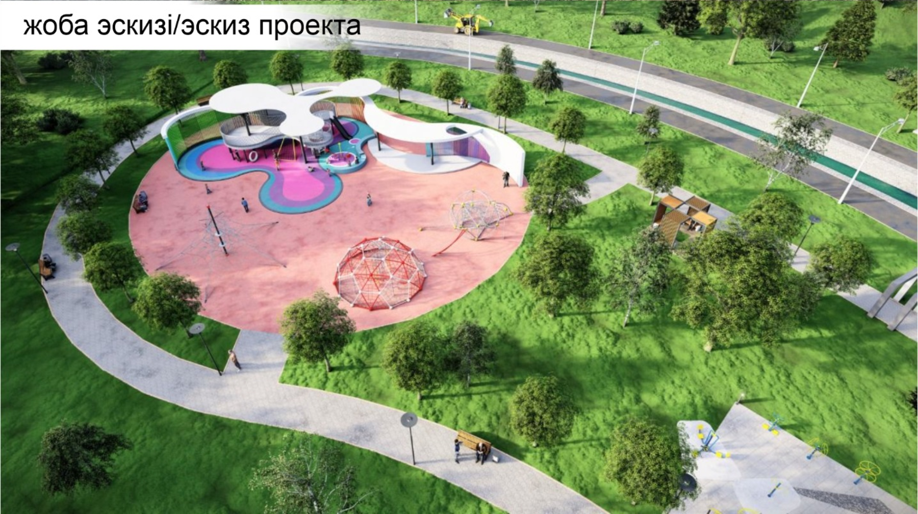 Алматыда Есентай өзенінің жағасында жаңа серуендеу аймағы пайда болады