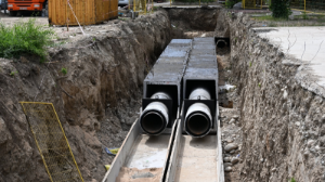 Алматыда Ерменсай шағынауданында су құбыры тартылып жатыр