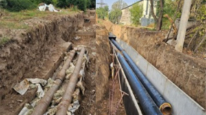 Алматының Алмалы ауданында 1980 жылғы құбыр ауыстырылып жатыр