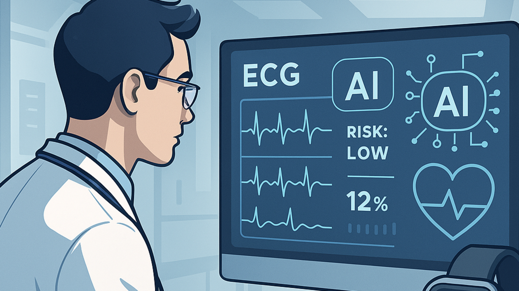 Жасанды интеллект жүрек тоқтау қаупін екі апта бұрын болжай алады