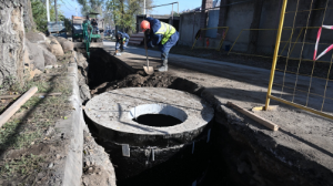 Алматның Алатау ауданында шамамен 35 км кәріз желілерінің құрылысы жүргізілуде