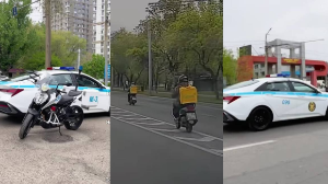 Алматыда заңға бағынбаған мопед жүргізуші жауапқа тартылды