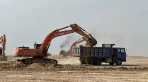 Кендірлі әуежайы құрылысы екі ауысымда жүзеге асырылуда