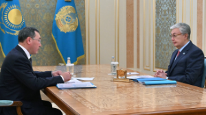 Мемлекет басшысы Алматы облысының әкімі Марат Сұлтанғазиевті қабылдады