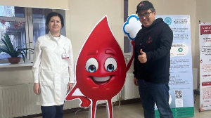 Мейірімділік экспедициясы: қан орталығының еріктілері ел бойынша донорлықты насихаттауда