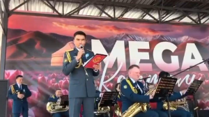 Алматыда Ұлттық ұлан оркестрі Жеңіс күніне орай концерт өткізді