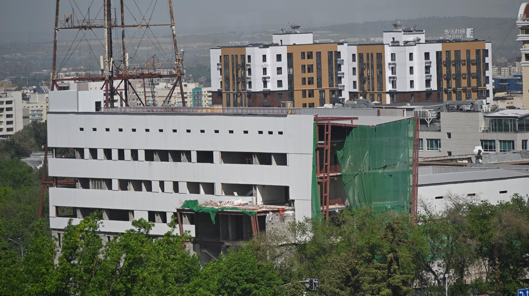 Алматыда «Қазақстан» жаңа медиаорталығының құрылысы жүргізілуде