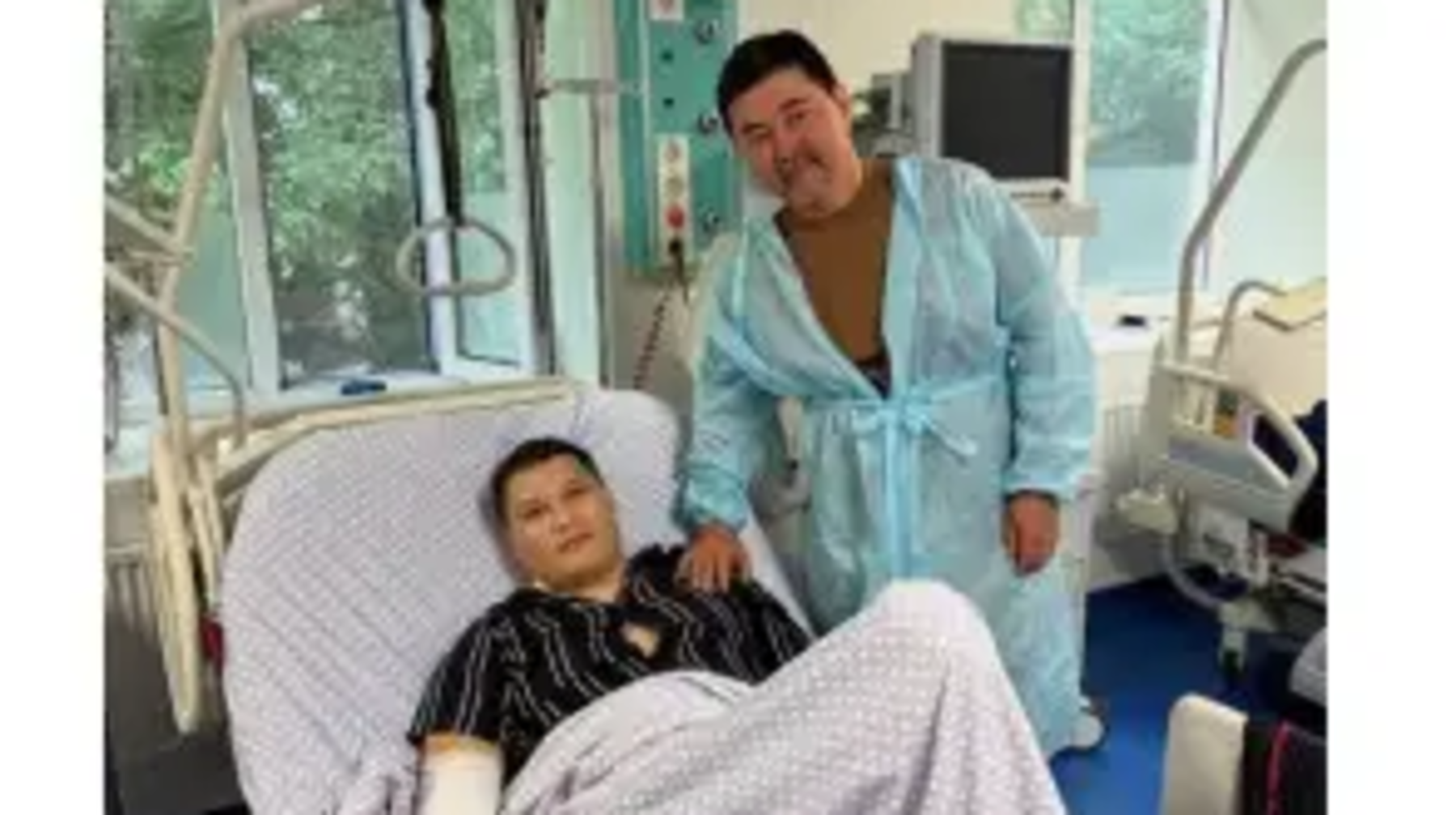 Желіде Руслан Берденовтің ауруханада жатқан суреті пайда болды