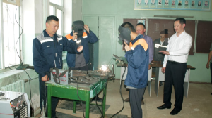 Колония тәрбиеленушілері дәнекерлеуші мамандығын иеленді