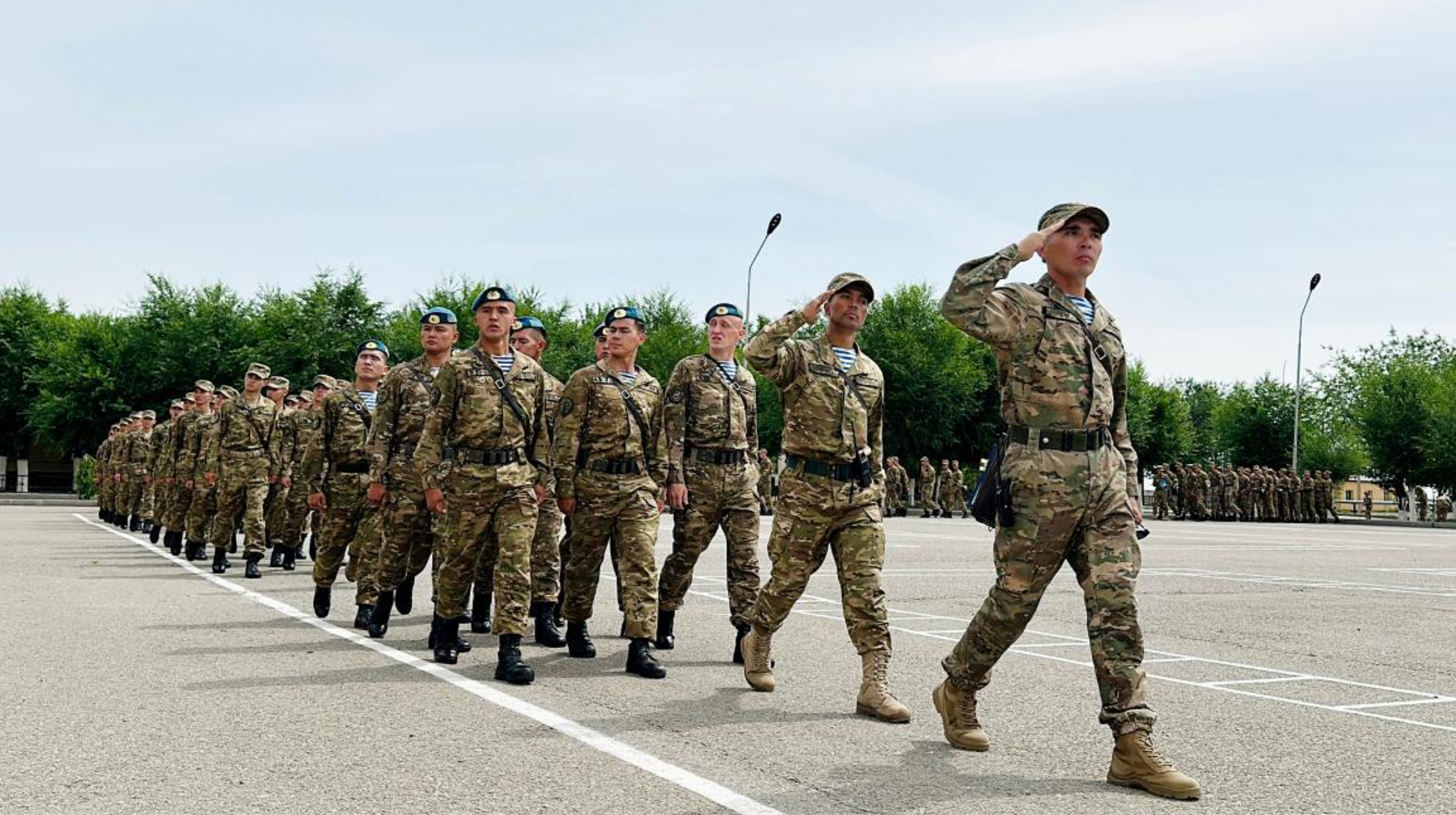Алматыда әскери оқу орнының курсанттары қорытынды аттестаттауға кірісті