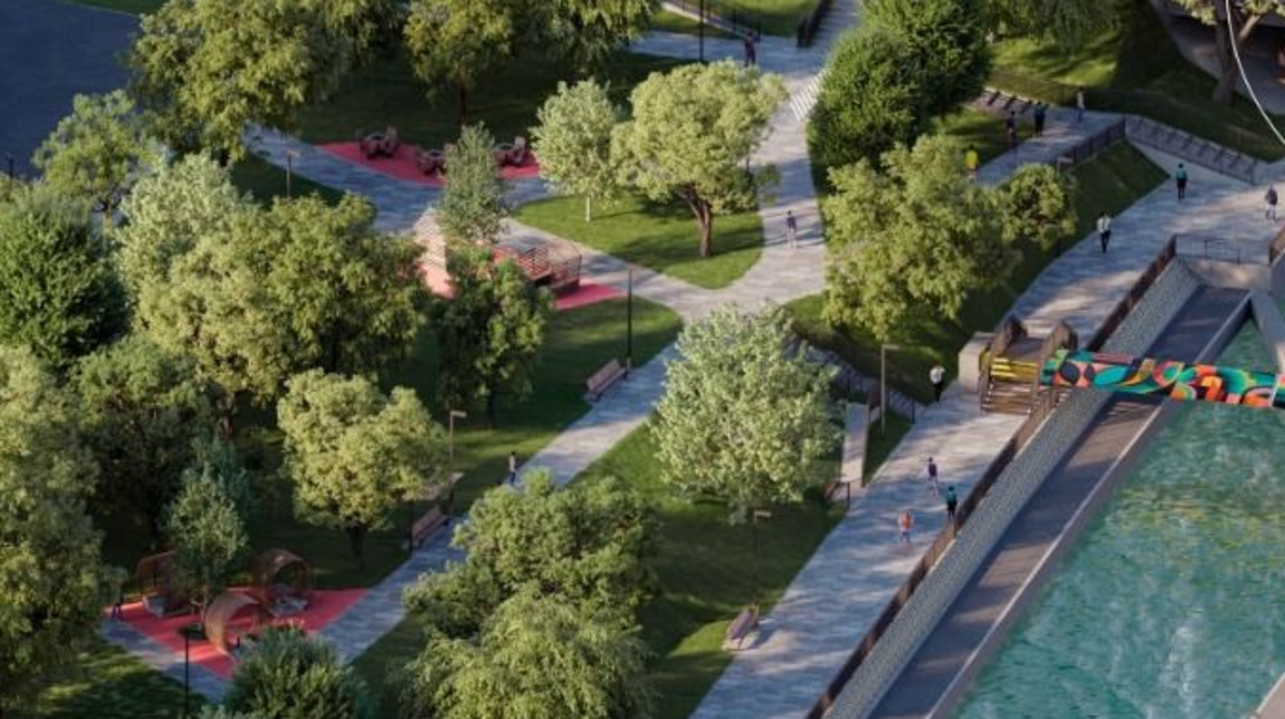 Алматыда Есентай өзенінің жағалауының аумағы көркейтіледі