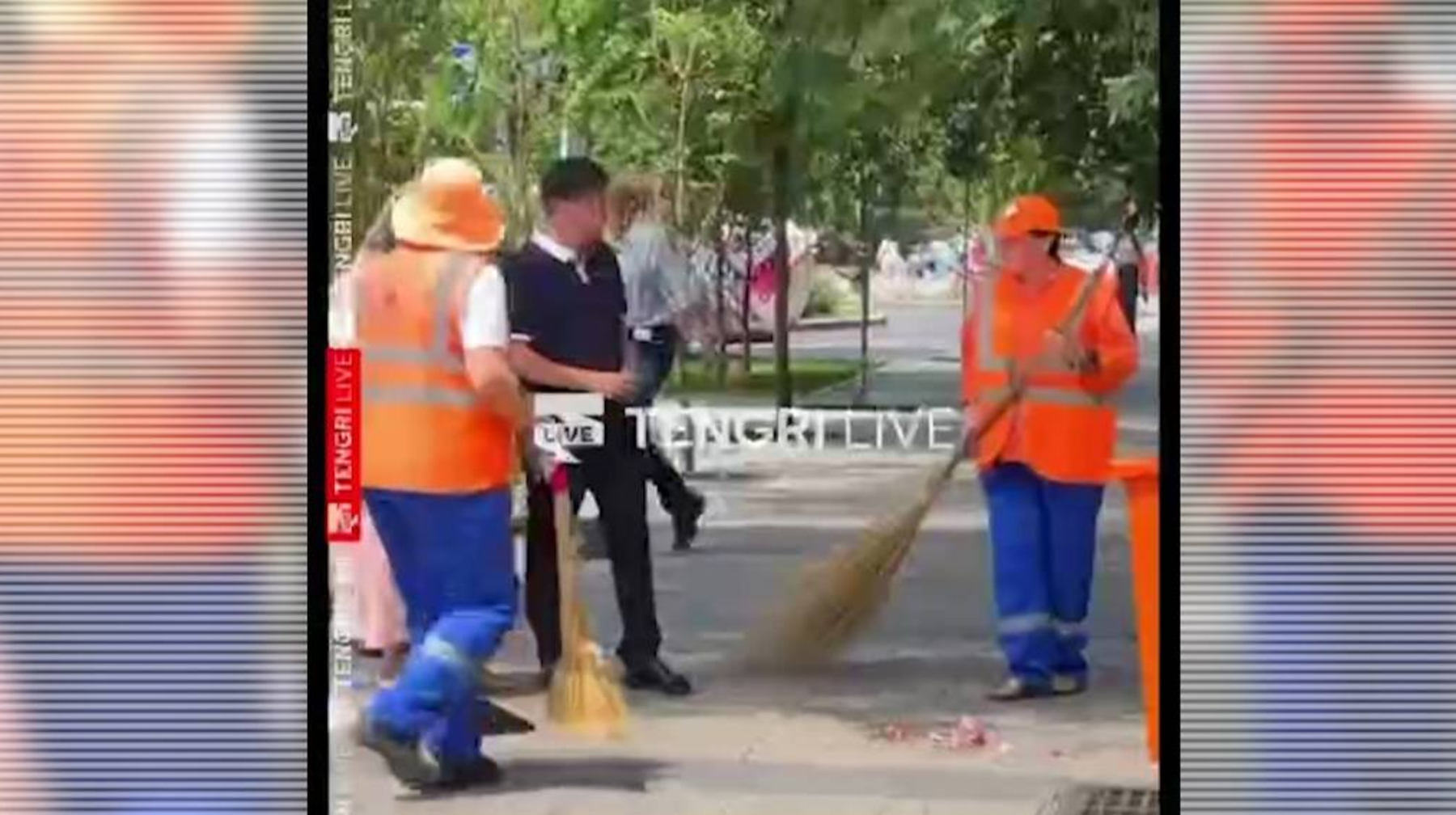 Алматыда тазалықшыға "пранк" жасаған жігіт қамалды