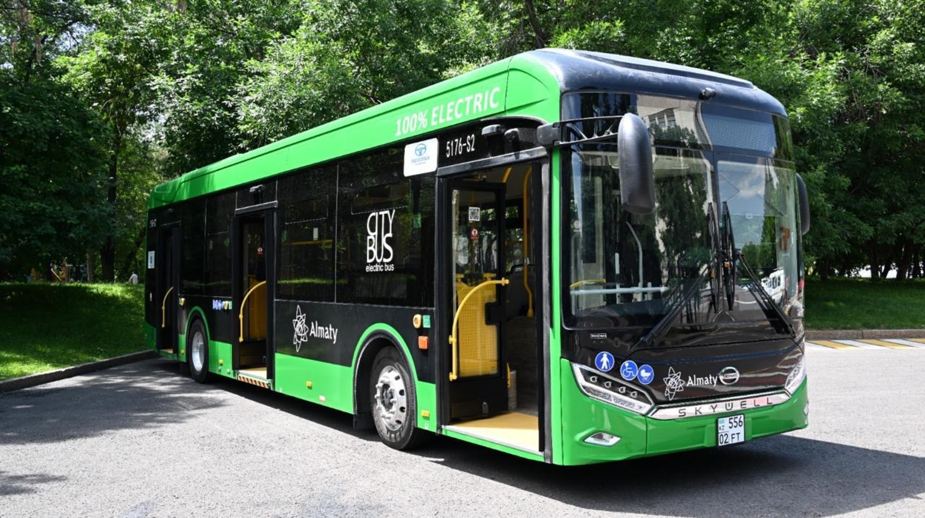 Алматыда 22 маусымнан бастап тағы бір бағытта жаңа электр автобустары пайдалануға беріледі