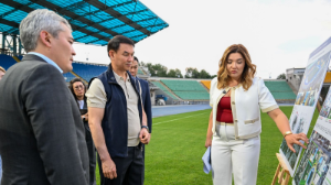 Алматы әкімі Дархан Сатыбалды Орталық стадионның жай-күйін тексерді