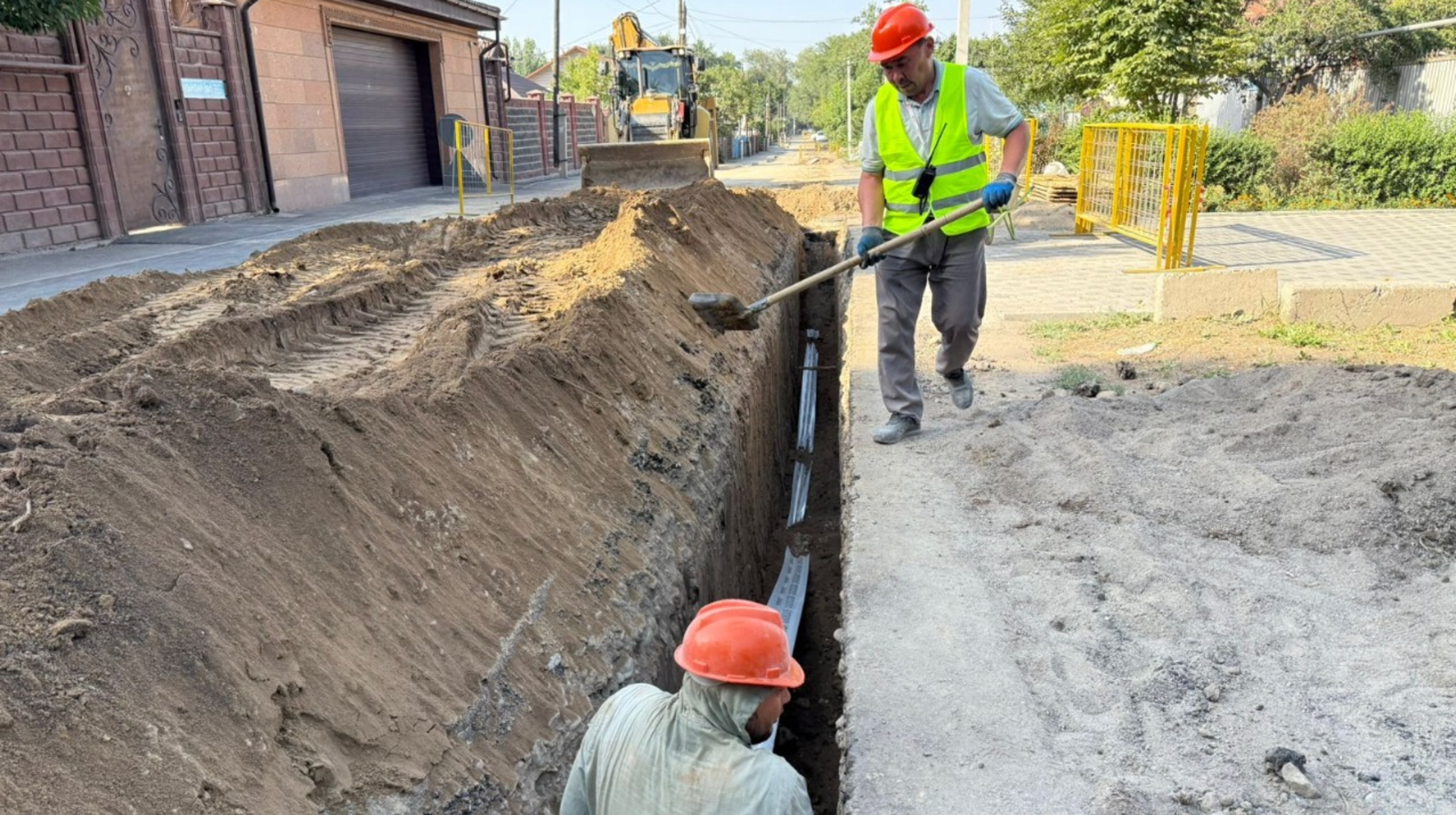 Түрксіб ауданы инженерлік желіні жаңалап жатыр 