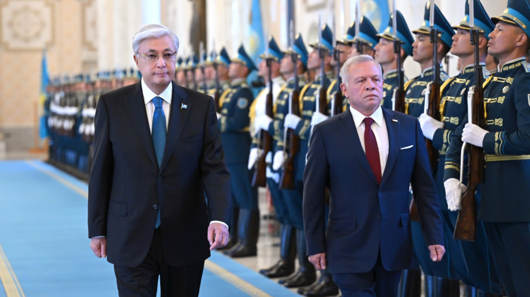 Ақорда Иордания Хашимит Королдігінің Королін салтанатпен қарсы алды