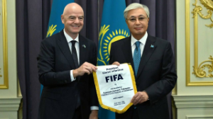 Тоқаев FIFA президентін қабылдады