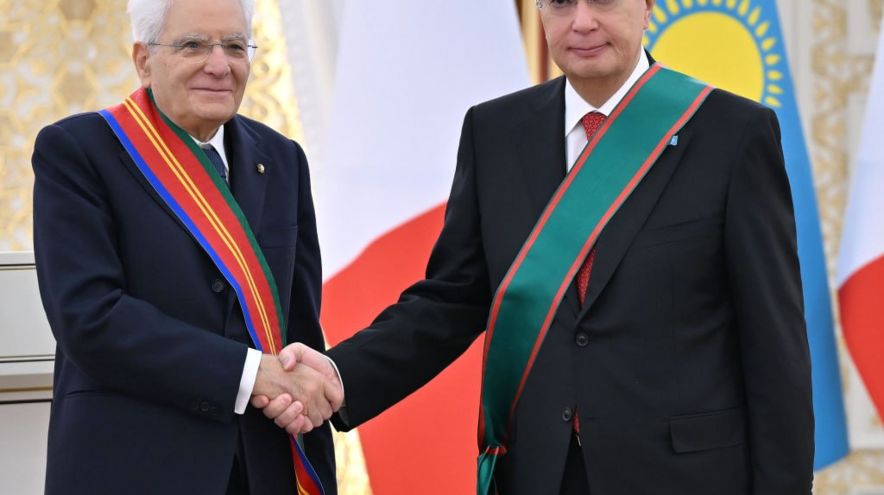 Италия Президенті  Тоқаевқа Италияның ең жоғары наградасын тапсырды
