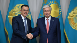 Мемлекет басшысы Binance компаниясының негізін қалаушы Чанпэн Чжаоны қабылдады