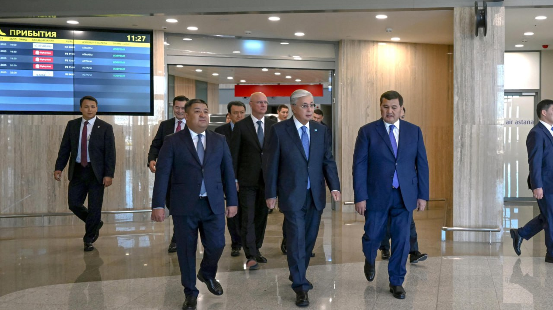  Тоқаев "Қорқыт ата" халықаралық әуежайының жаңа терминалымен танысты 