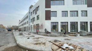 Алматының Бостандық ауданында жаңа емхананың құрылысы аяқталуға жақын