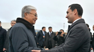  Тоқаев Түрікменстан президентін қарсы алды