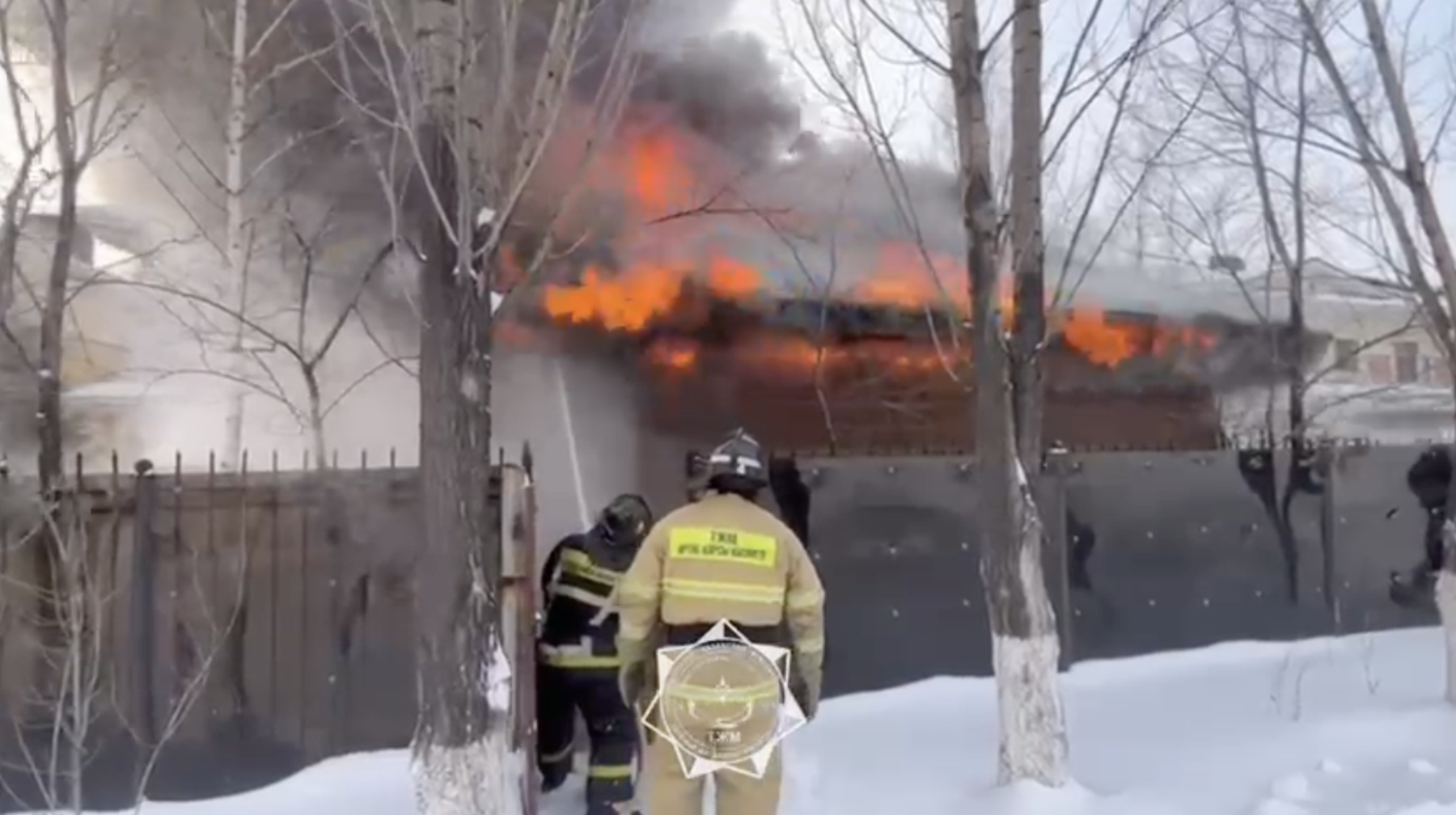 Астанадағы жеке тұрғын үй аумағында өрт шықты