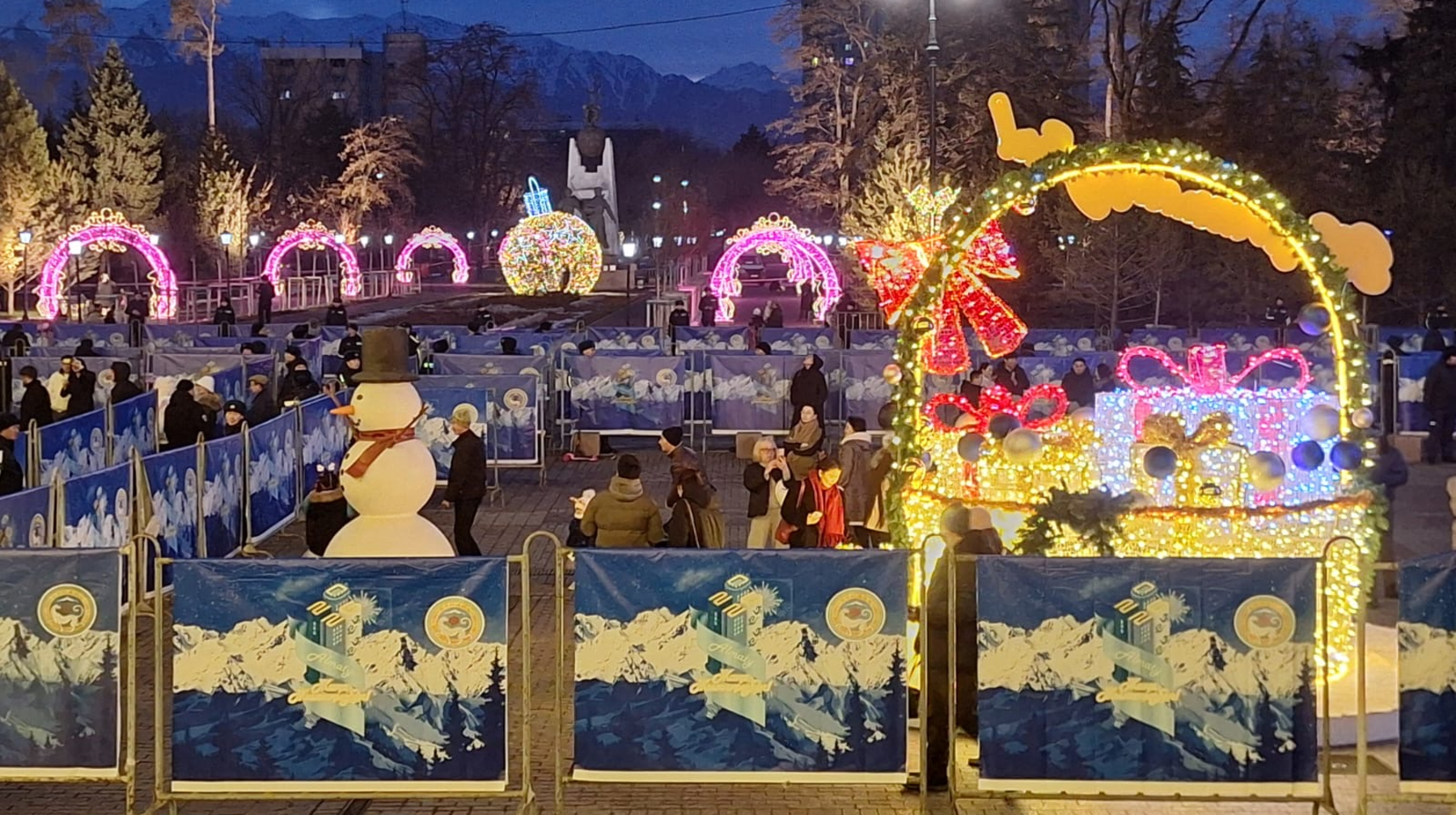 Алматыдағы Астана алаңында Жаңа жылға арналған ауқымды шоу өтеді