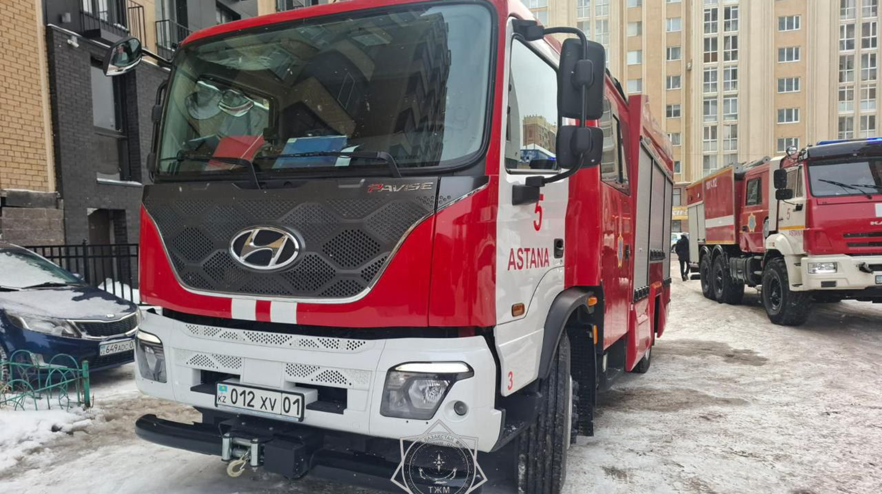 Астанада  көпқабатты үйден өрт шығып, 30 адам эвакуацияланды