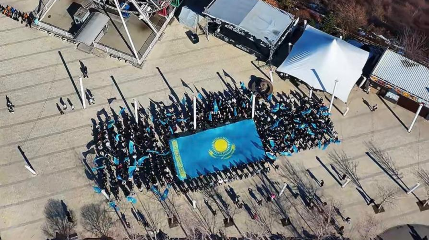 Алматыда ауқымды патриоттық флешмоб өтті