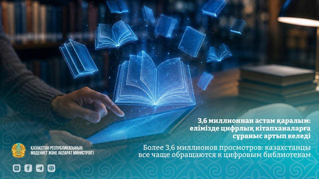 Елімізде цифрлық кітапханаларға сұраныс артып келеді